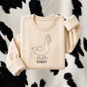 Western Sweater - Howdy Duck