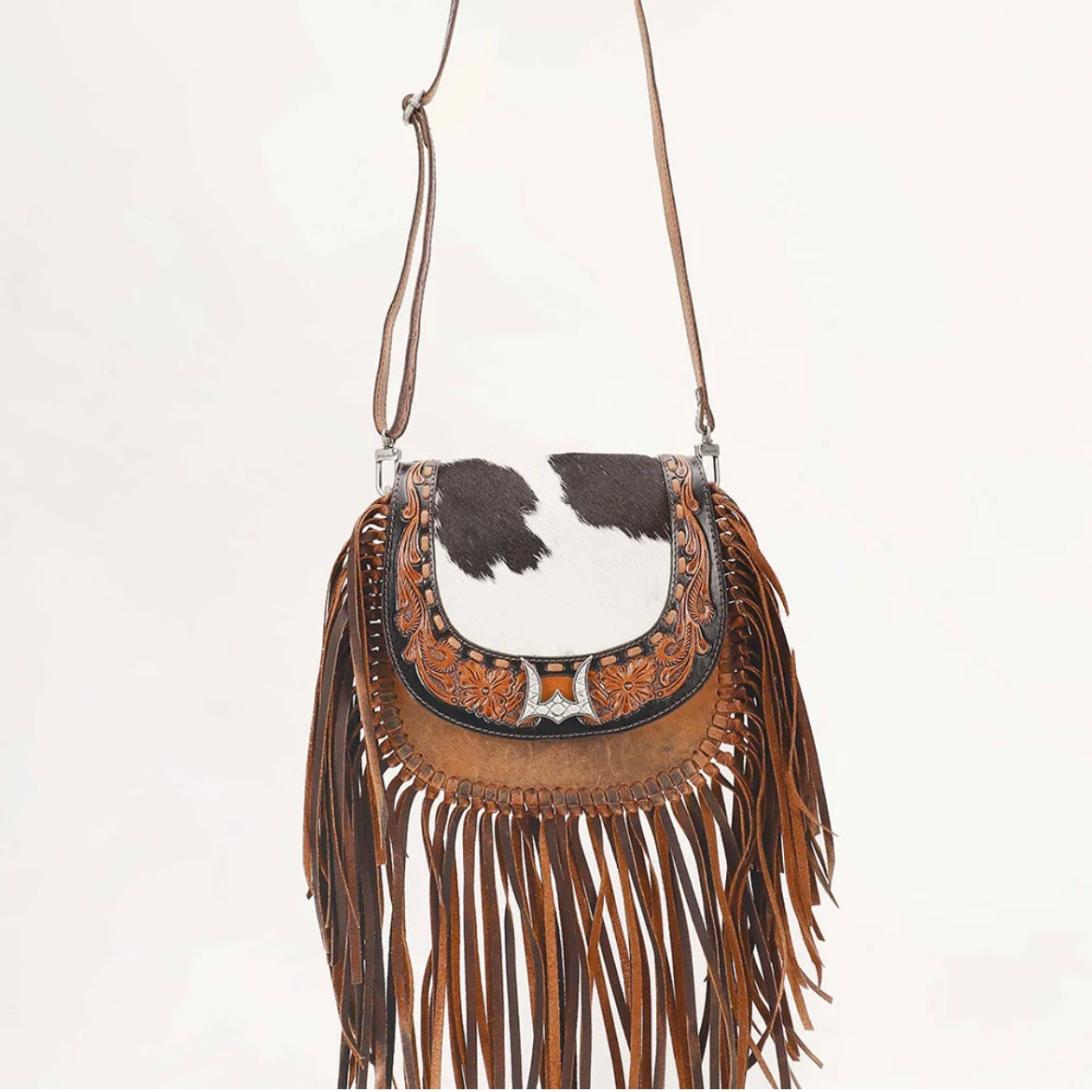 Desert Dahlia Fringe Purse