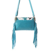 Stonedrop Ridge Teal Fringed Purse