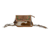 Glossy Mossy Fringe Purse