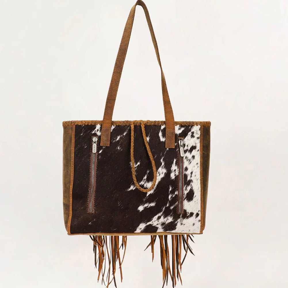 Hide and Fringe Purse