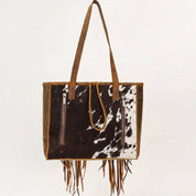 Hide and Fringe Purse