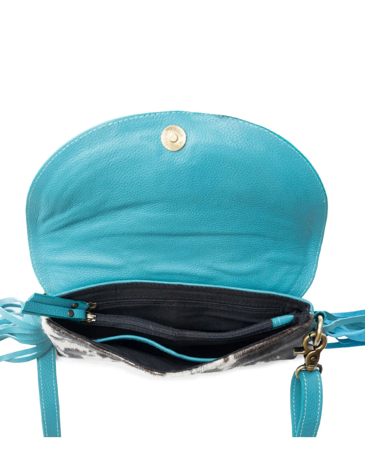 Stonedrop Ridge Teal Fringed Purse