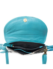 Stonedrop Ridge Teal Fringed Purse