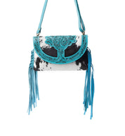 Stonedrop Ridge Teal Fringed Purse