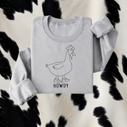 Western Sweater - Howdy Duck