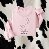 Western Sweater - Howdy Duck