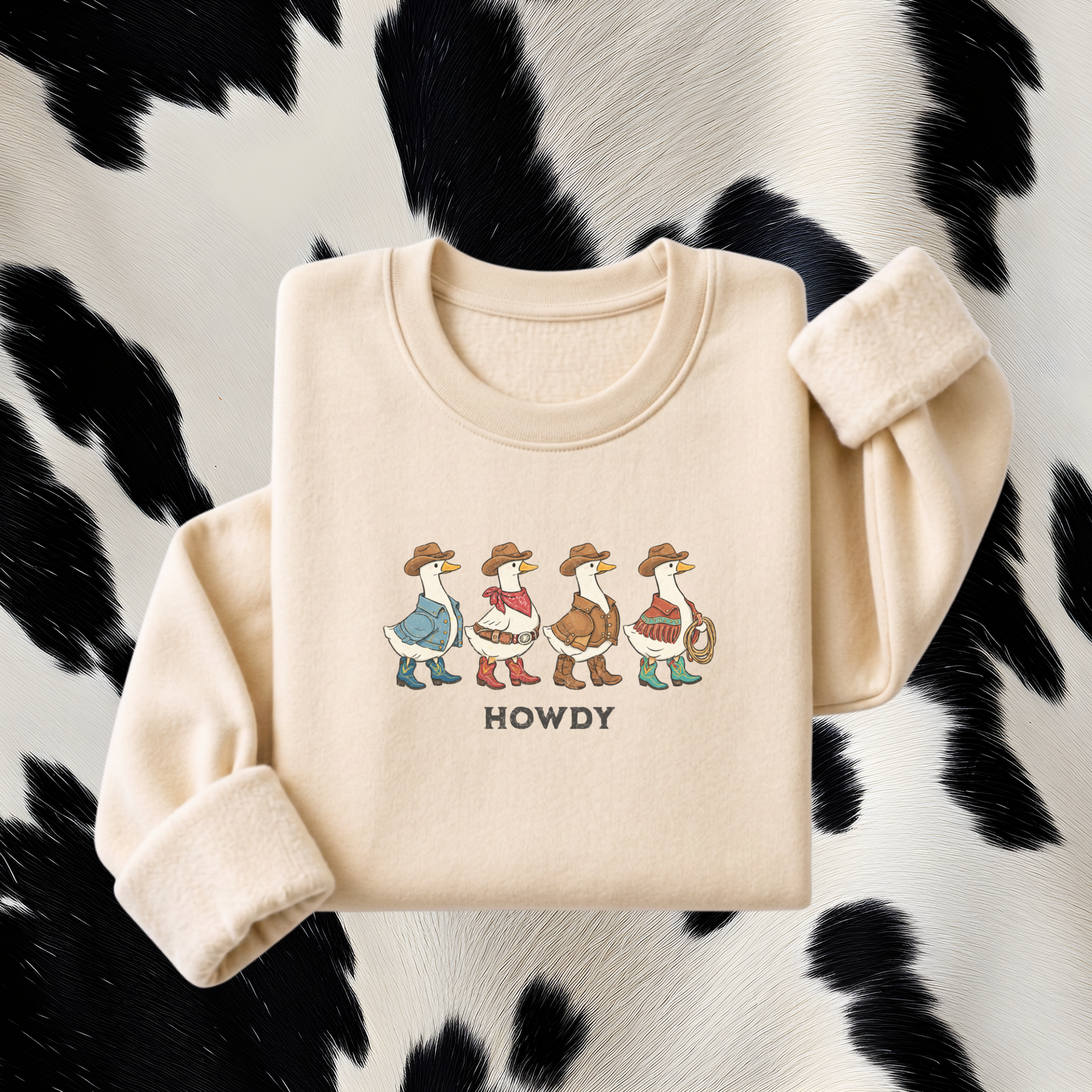 Western Sweater - Boot Duck