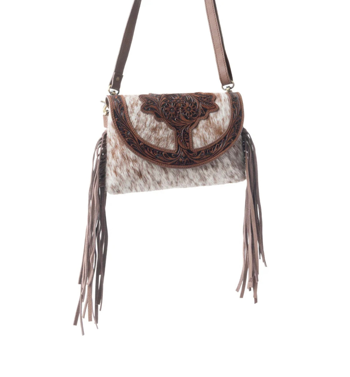 Stonedrop Ridge Honey Fringed Purse