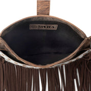 Maverick Mist Speckled Ivory Fringed Purse