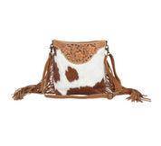 Raw Umber Fringe Purse
