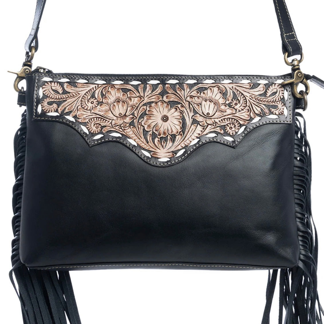 Chaparral Black Fringe Purse