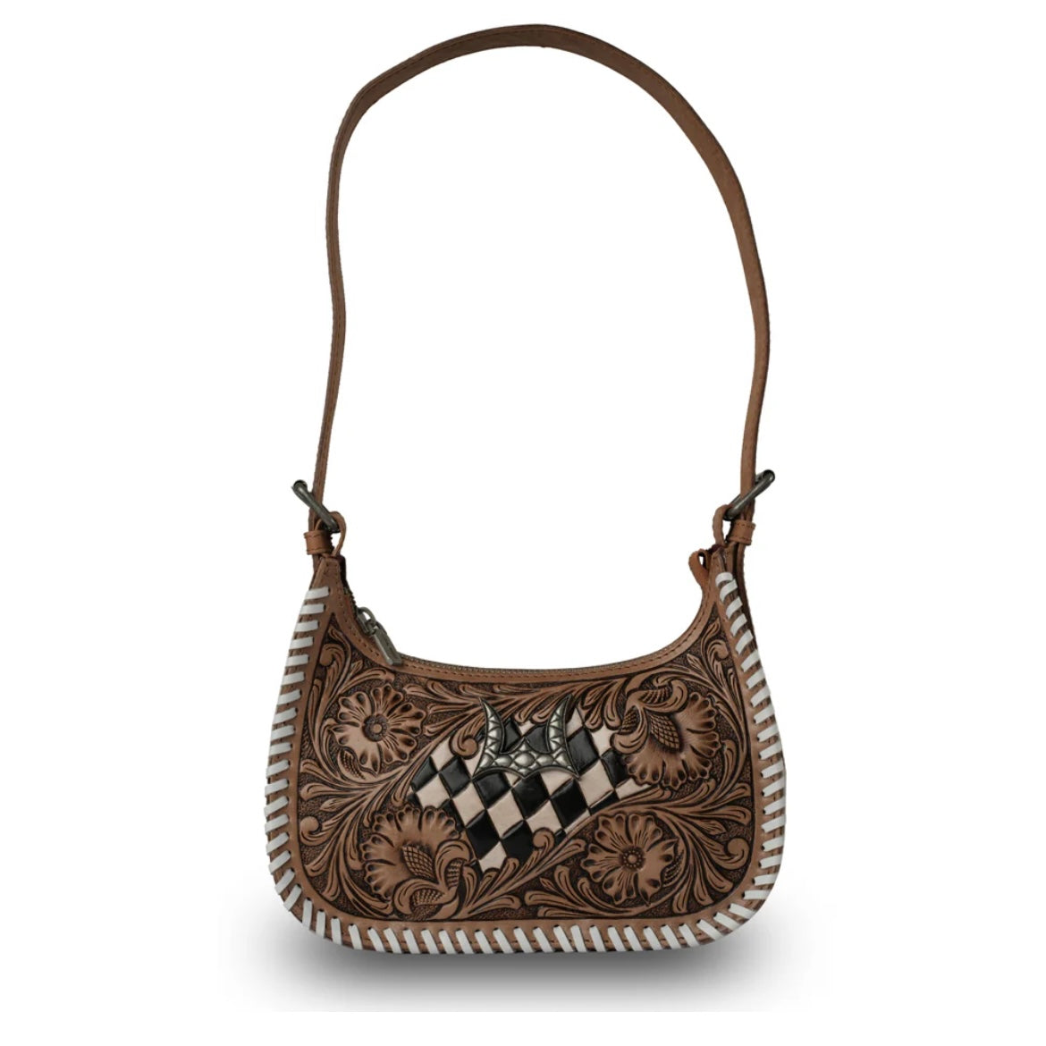 Dannia Checkered Purse