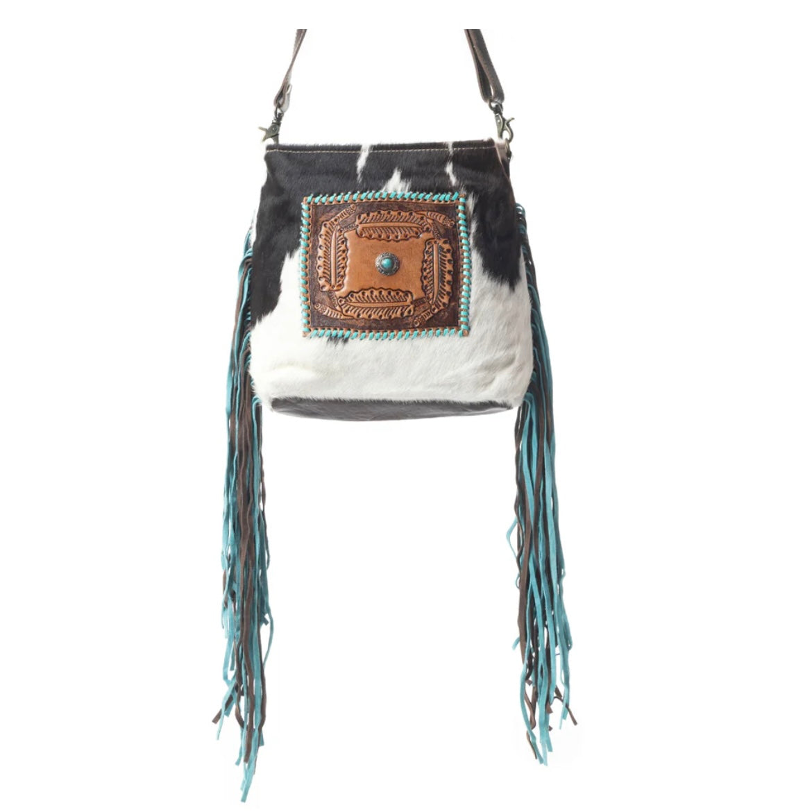 Sapphire Crown Fringe Purse