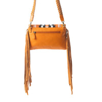 Mesa Wingtrail Tan Fringe Purse