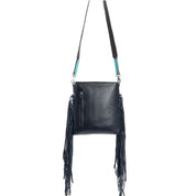Terra Donna Black Fringe Purse