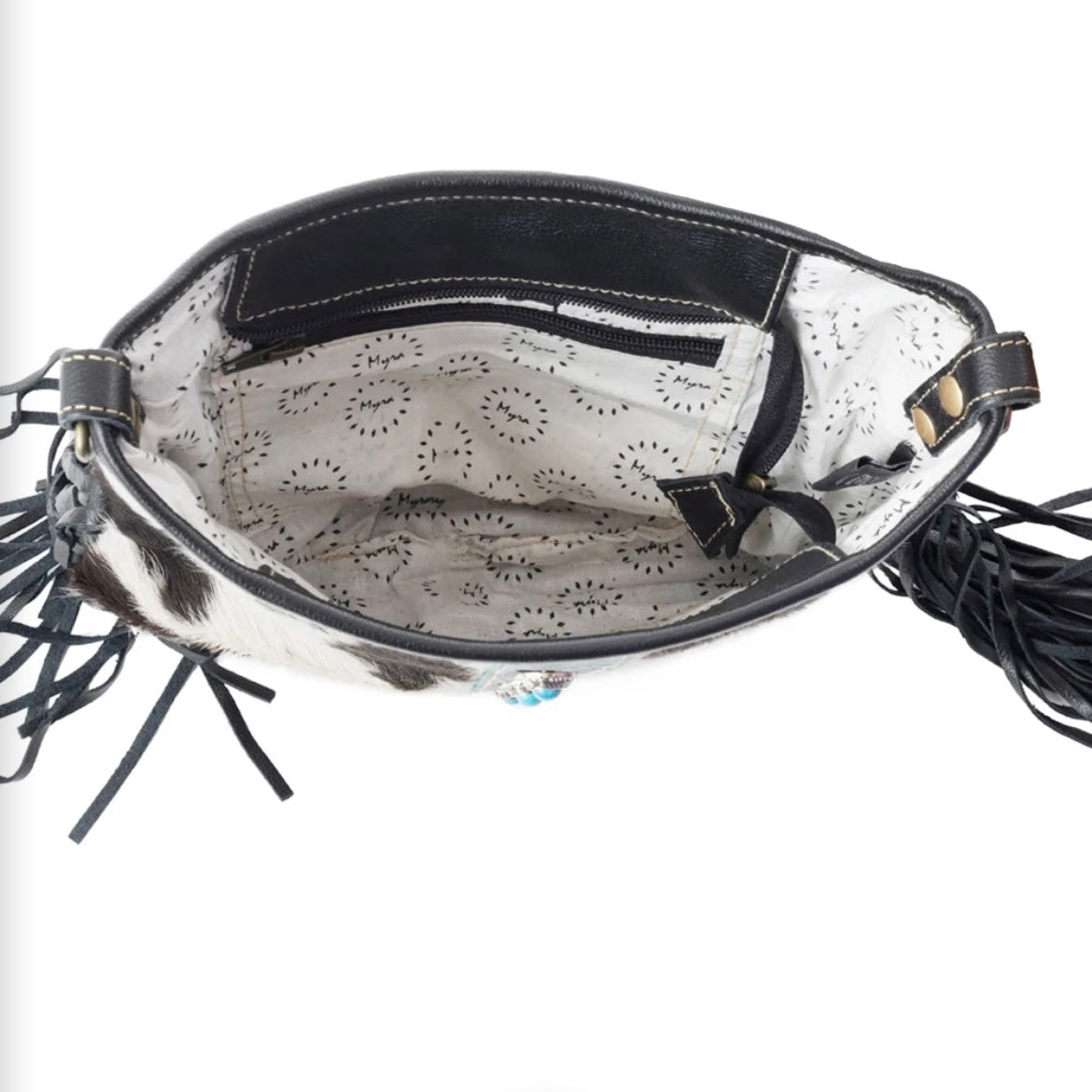 Paradox Leather Fringed Purse