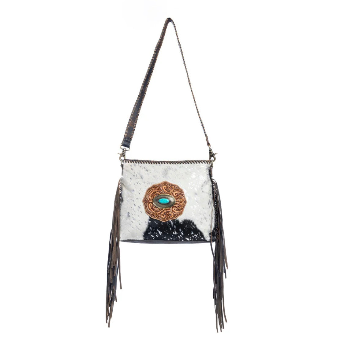 Valley Brook Coal Fringe Purse