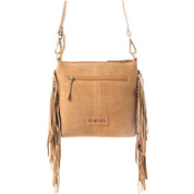 Sonora Charm Brown Fringe Purse