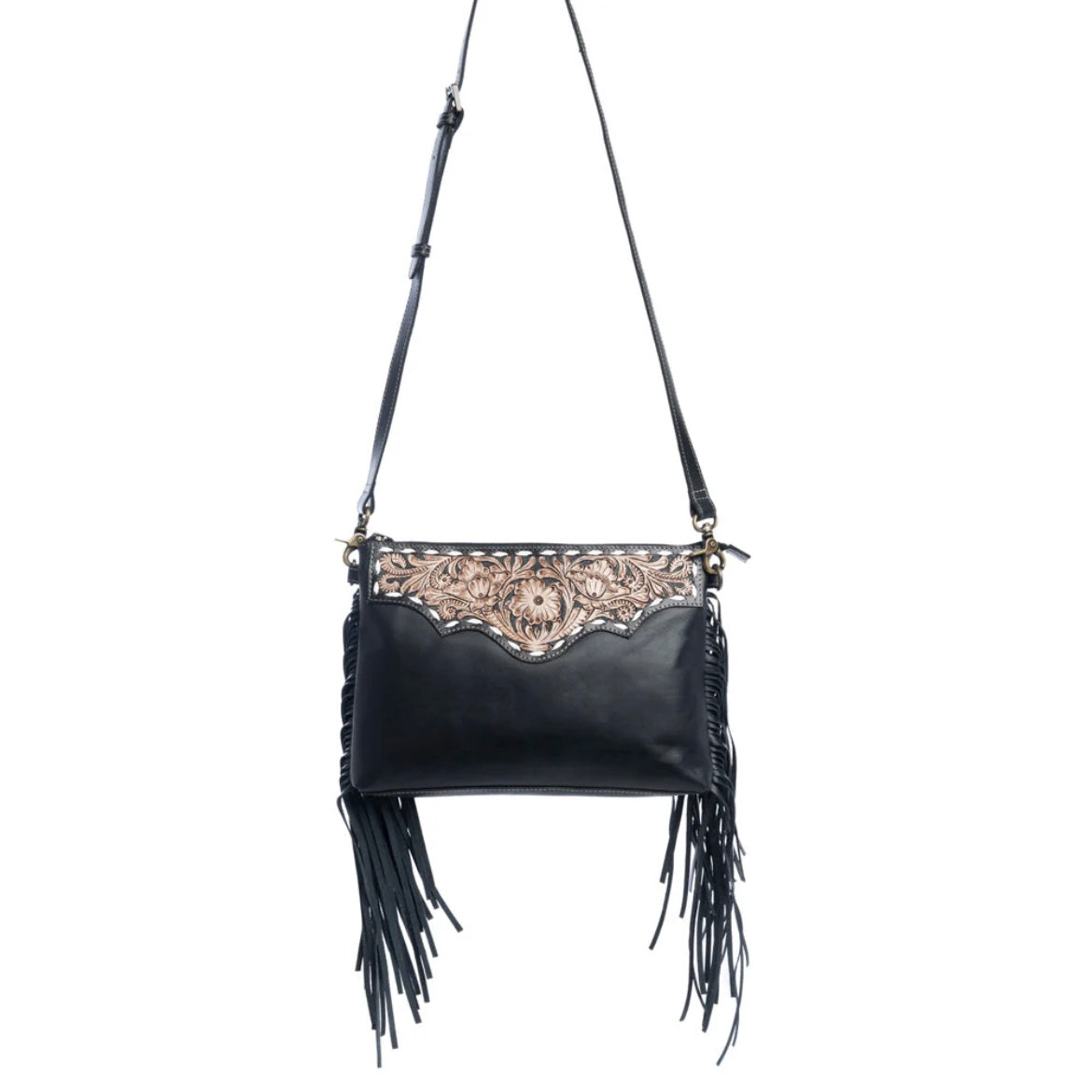 Chaparral Black Fringe Purse