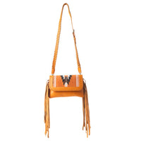 Mesa Wingtrail Tan Fringe Purse