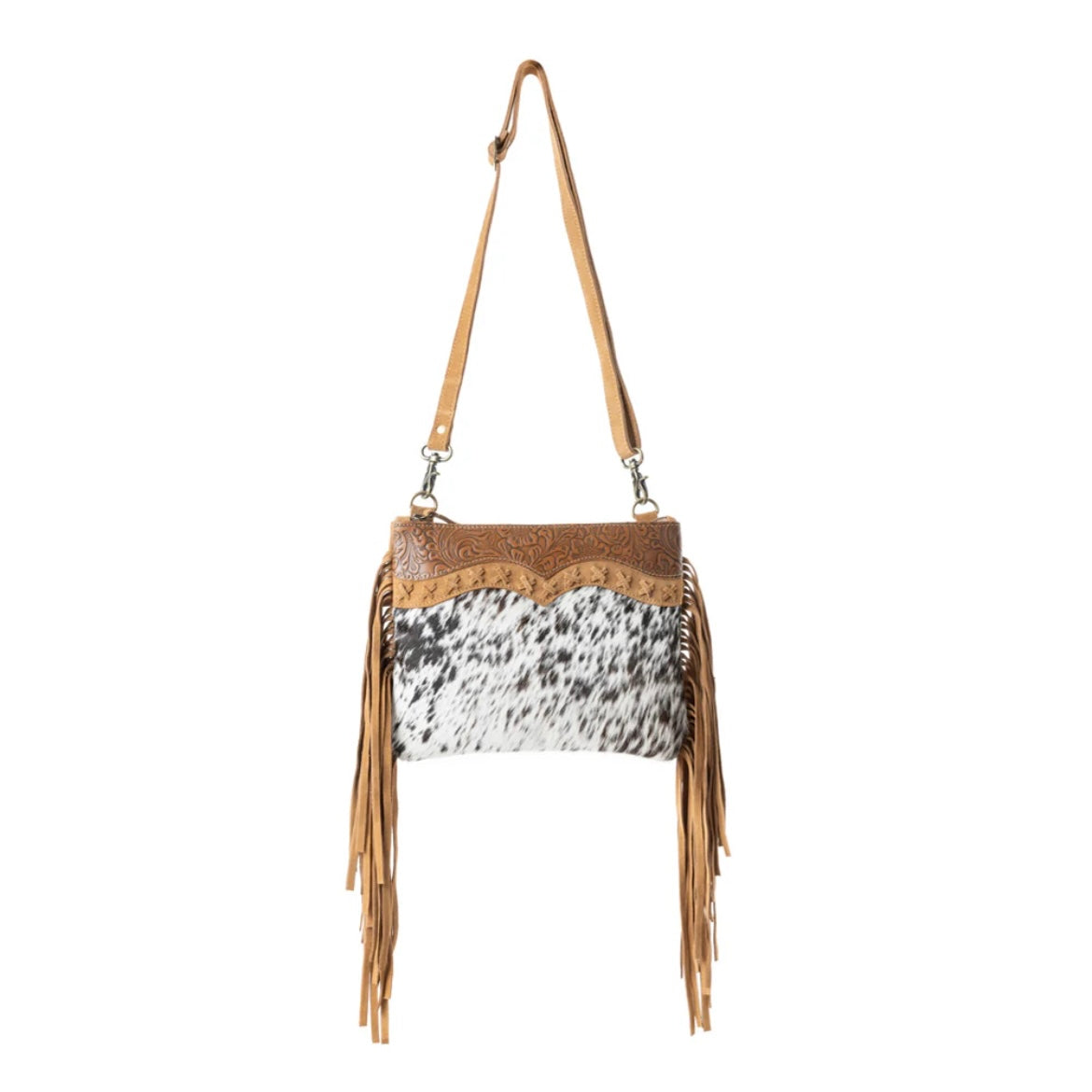 Timber Trail Bronze Fringe Purse