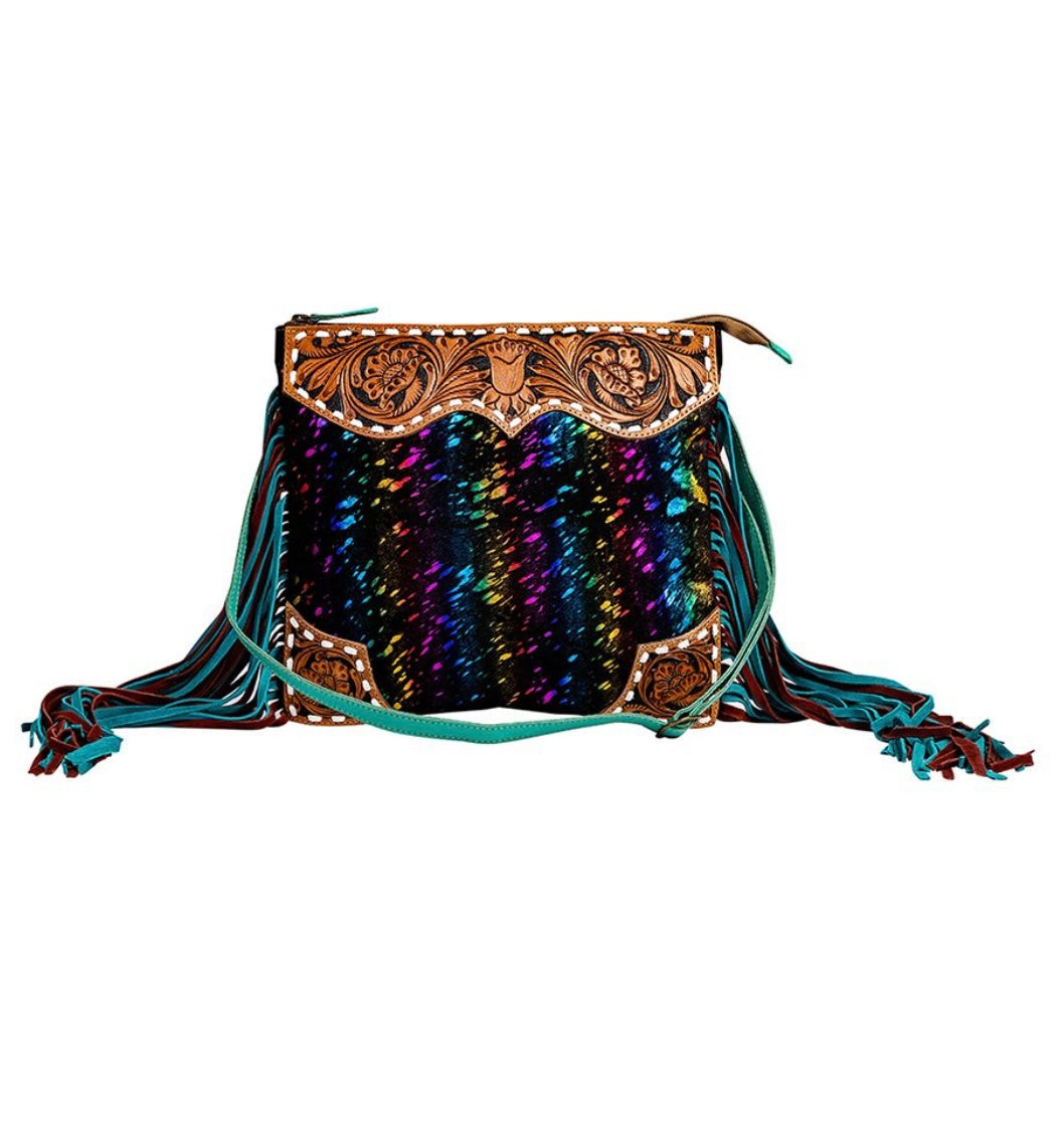 Galaxy Fire Fringe Purse