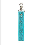 Blooming Meadow Turquoise Key Wristlet