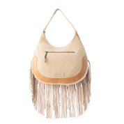 Sage Whisper Beige Fringe Purse