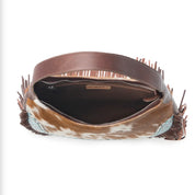 Lasso Lane Tan Fringed Purse