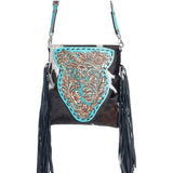 Terra Donna Black Fringe Purse