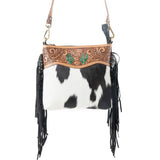 Sonora Charm Black Fringe Purse
