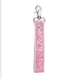 Blooming Meadow Pink Key Wristlet
