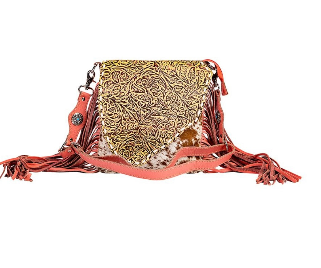 Tellard Falls Pink Fringe Purse