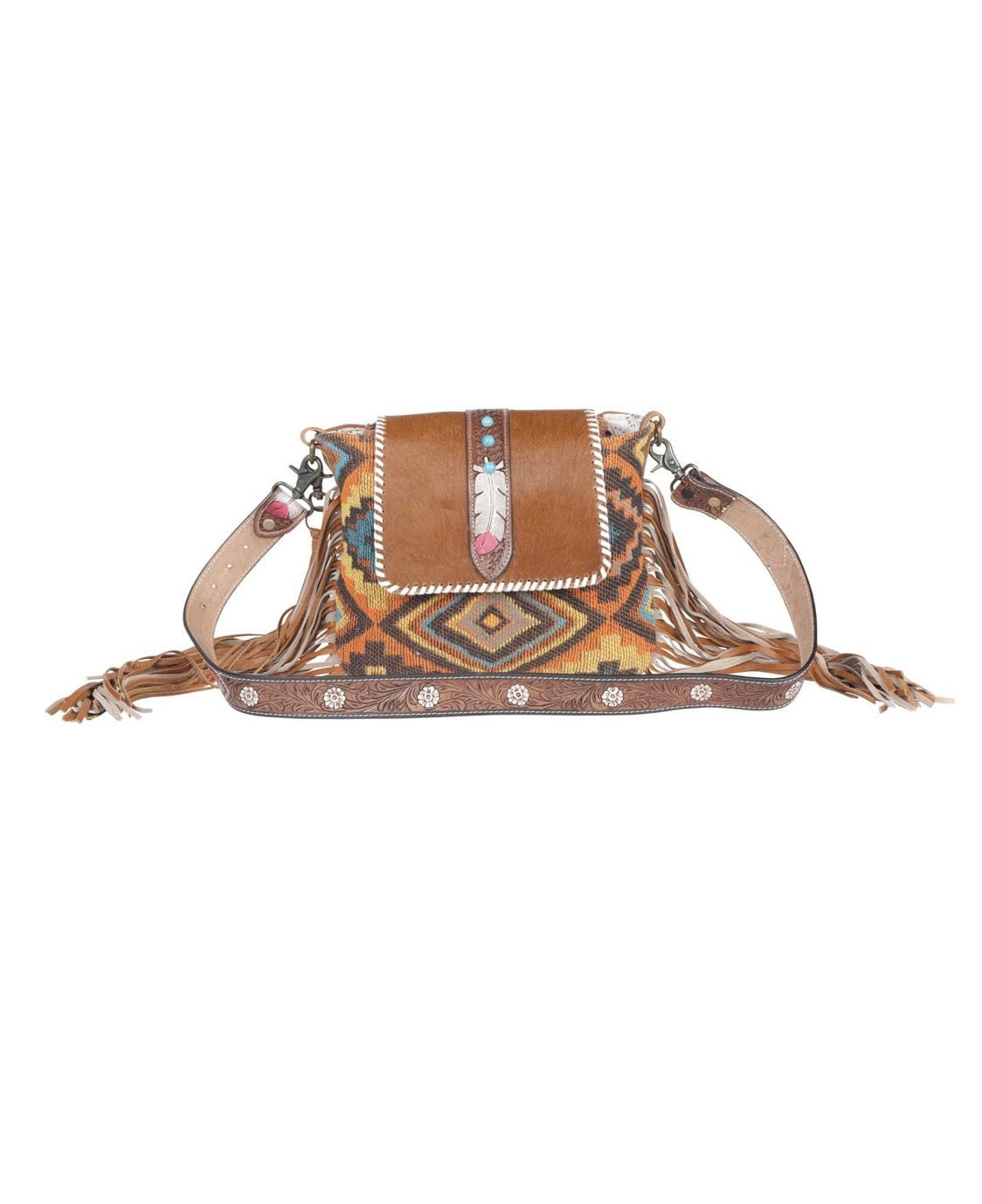 Beaded Frills Fringe Purse