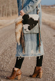 Cobal Blue Fringe Purse