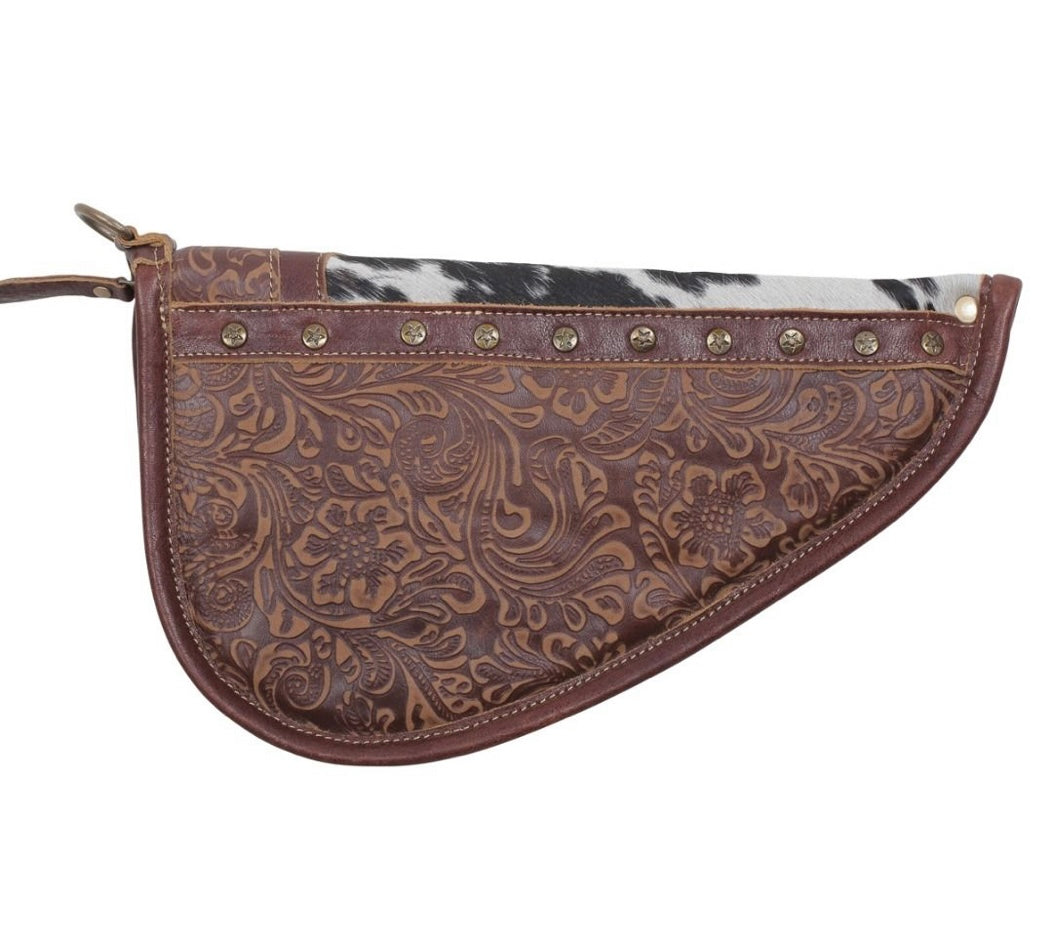 Leather Handgun Case Fringed Gypsy