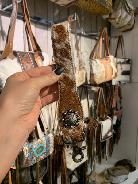 Cowhide Key Wristlet